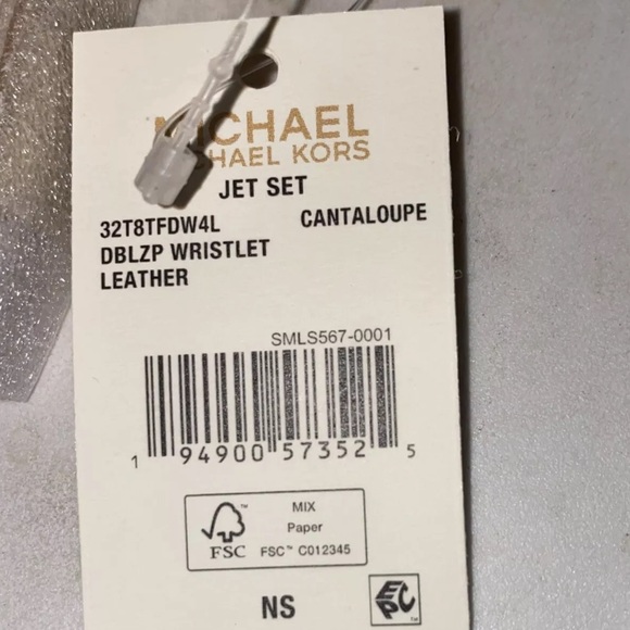 Michael Kors Jet Set Travel Double Zip Phone Wristlet Cantaloupe NWT - Picture 8 of 8